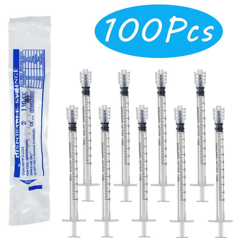 100Pcs 1ml/1cc Luer Lock Syrin - Baby Food Allergy Rash recension och pris