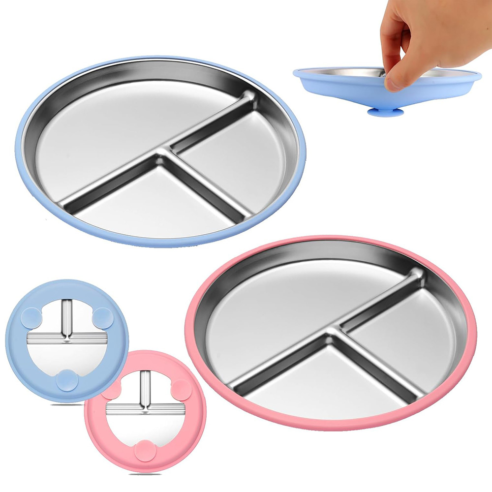 9 Inch Stainless Steel Toddler - Plate Suction Toddler recension och pris