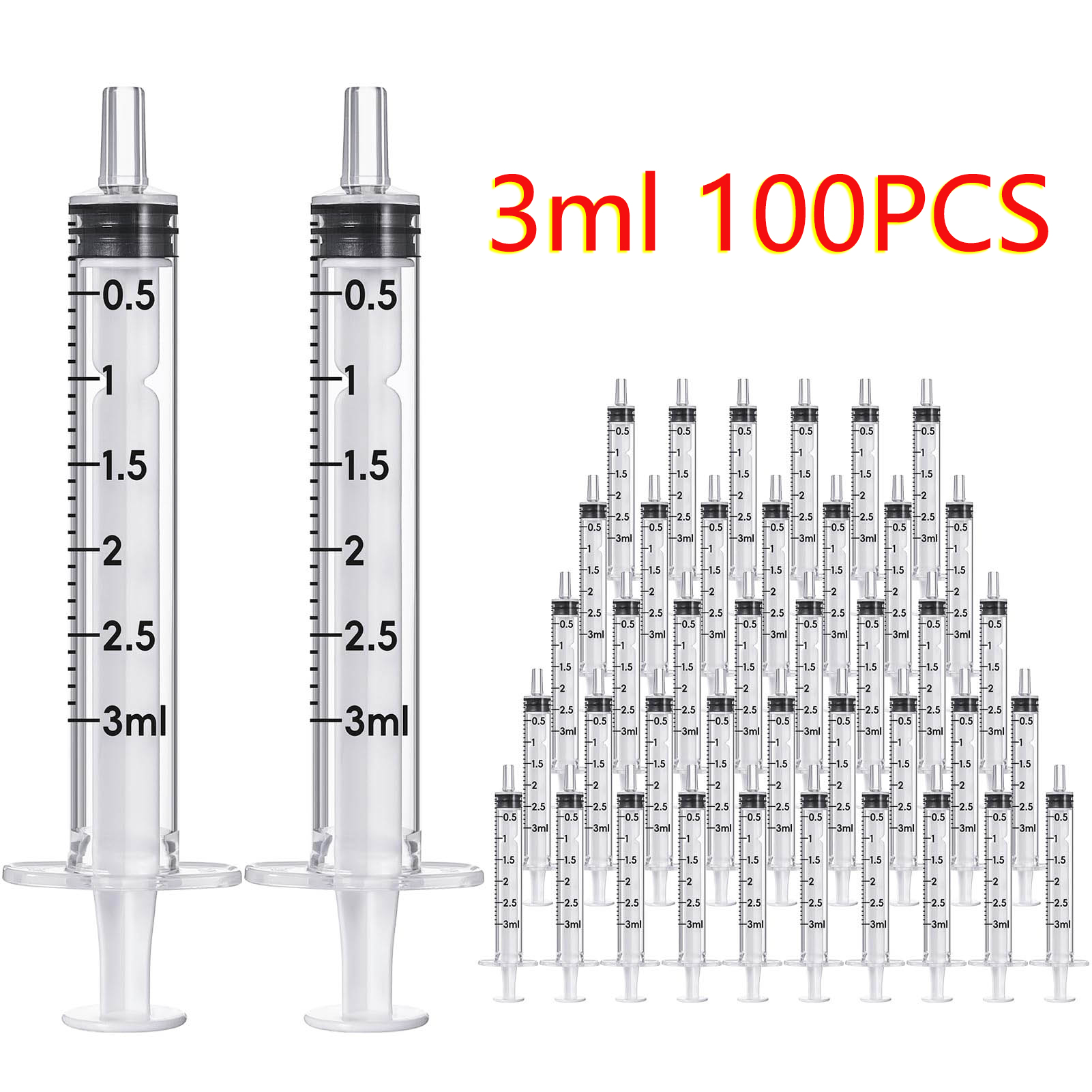 100pcs 3ml/cc Sterile Disposab - Baby Food Allergy Rash recension och pris